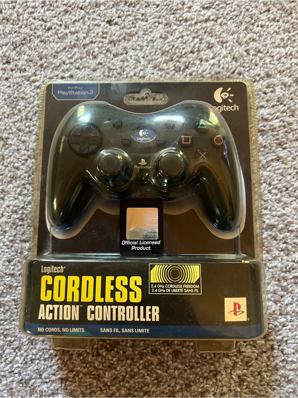 Logitech Black Cordless Action Controller for PlayStation 2